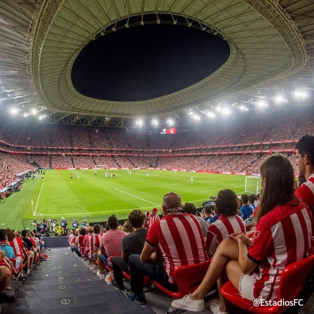 La catedral en un partido de liga