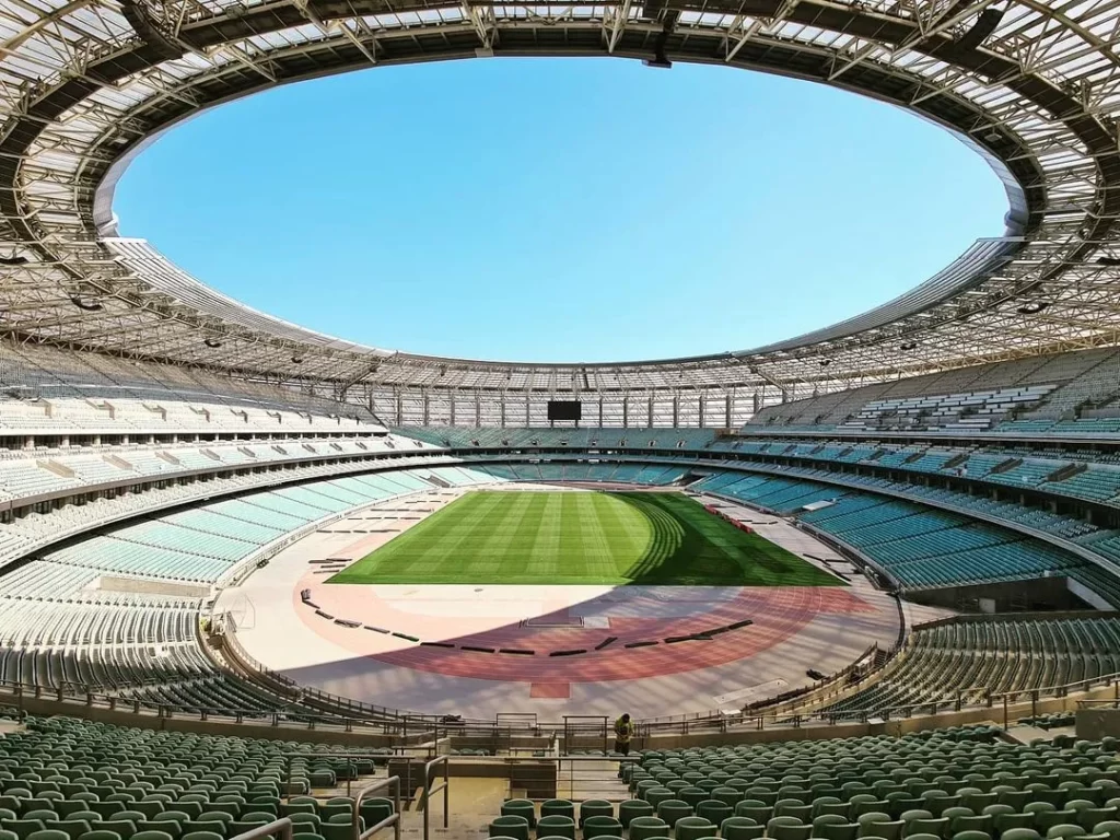 Gradas estadio de Bakú Azerbaiyán