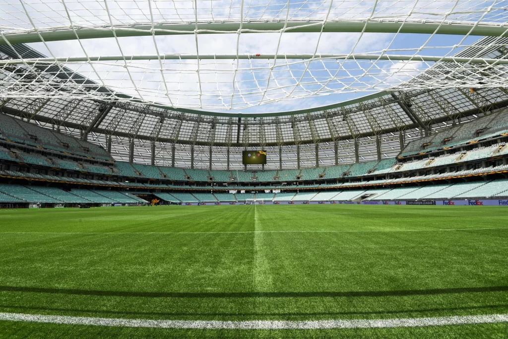 Portería estadio de Bakú