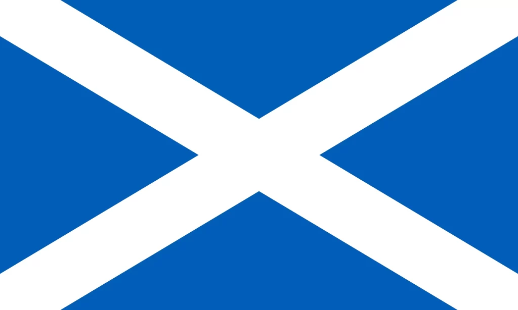 Bandera de Escocia.